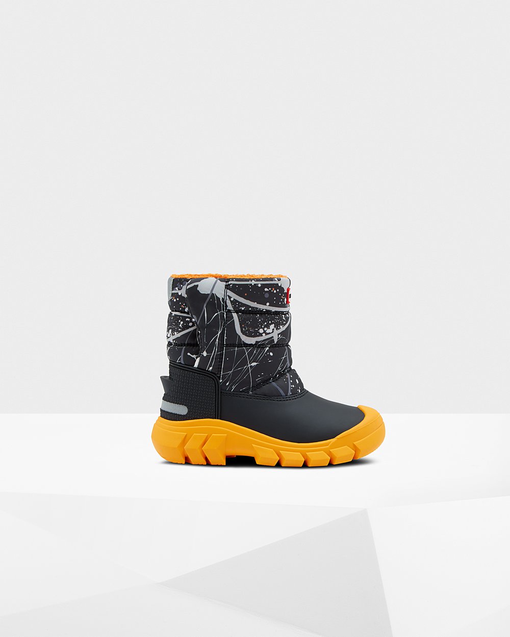 Botas De Nieve Original Little Insulated Hunter Niños - Grises Negros - 082794OLW